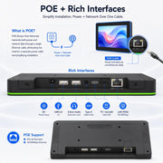 WA8058T Display digitale touchscreen HD da 8 pollici con retroilluminazione, 2 GB + 16 GB di RAM, Android 11, processore RK3568 Quad Core, EU Plug, UK Plug, US Plug