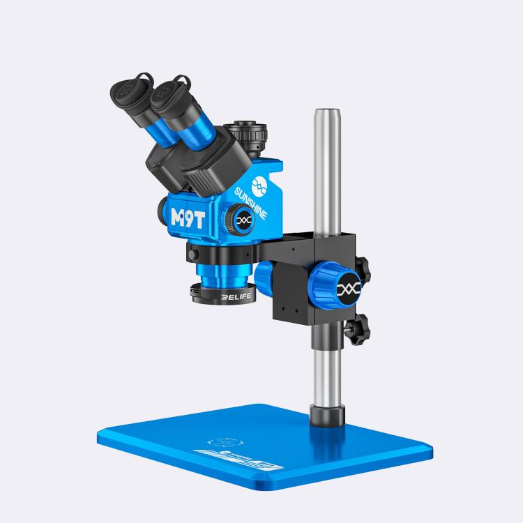 Microscopio stereoscopico trinoculare HD SUNSHINE M9T-B11 con zoom continuo 6X-45X.
