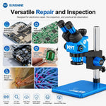 Microscopio stereoscopico trinoculare HD SUNSHINE M9T-B11 con zoom continuo 6X-45X.