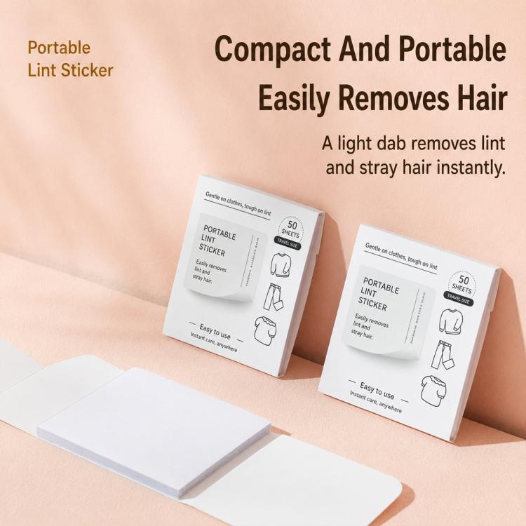 Adesivi monouso portatili tascabili per la rimozione della lanugine, 50pcs/Pack 8.5x7.2cm, 40pcs/Pack 10x7.8cm