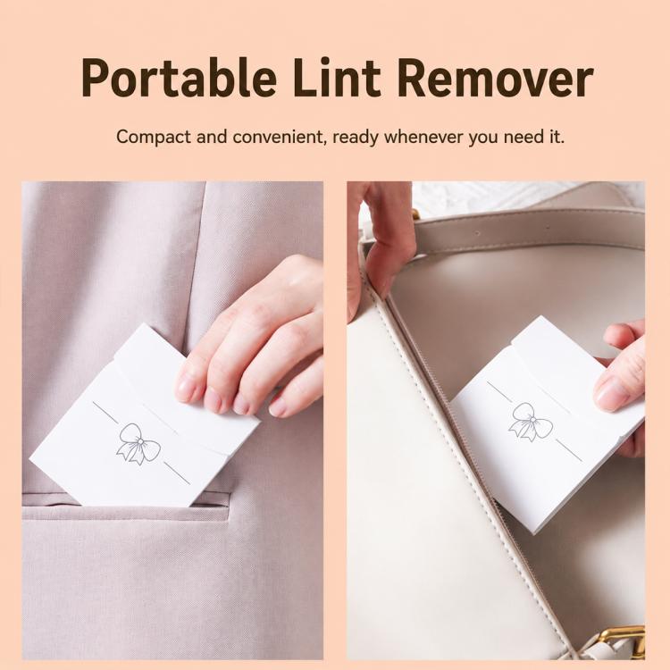 Adesivi monouso portatili tascabili per la rimozione della lanugine, 50pcs/Pack 8.5x7.2cm, 40pcs/Pack 10x7.8cm