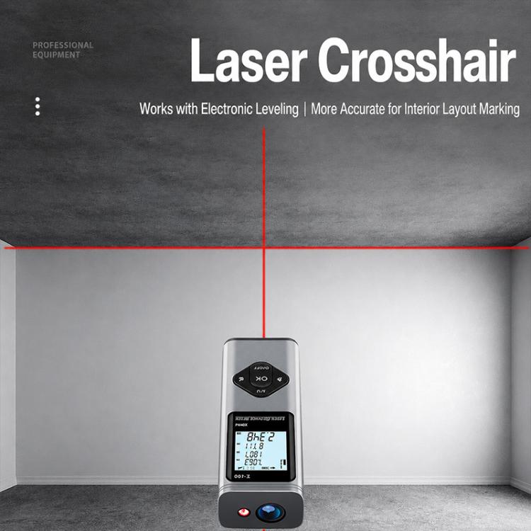 Telemetro laser a croce 3 in 1 con righello digitale per misurare, 40m