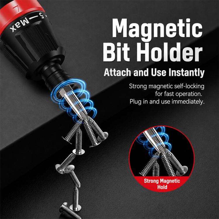 Set di avvitatore elettrico regolabile a 6 velocità e coppia elevata 13 in 1