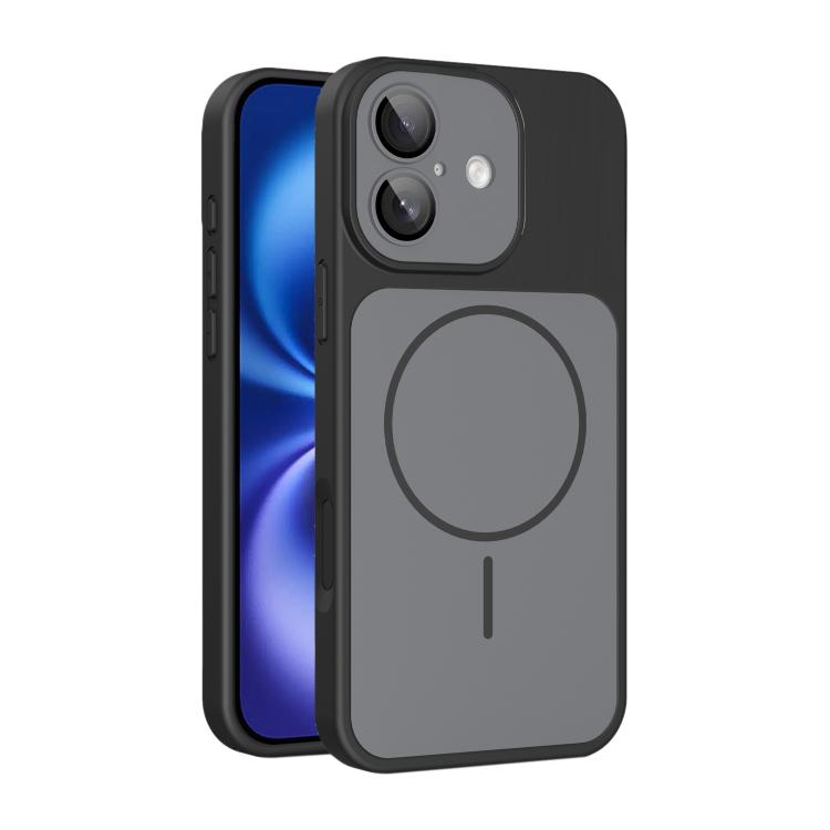Custodia magnetica per telefono Shield con contrasto cromatico e protezione per l'obiettivo., For iPhone 16 Pro Max, For iPhone 16 Pro, For iPhone 16, For iPhone 15 Pro Max