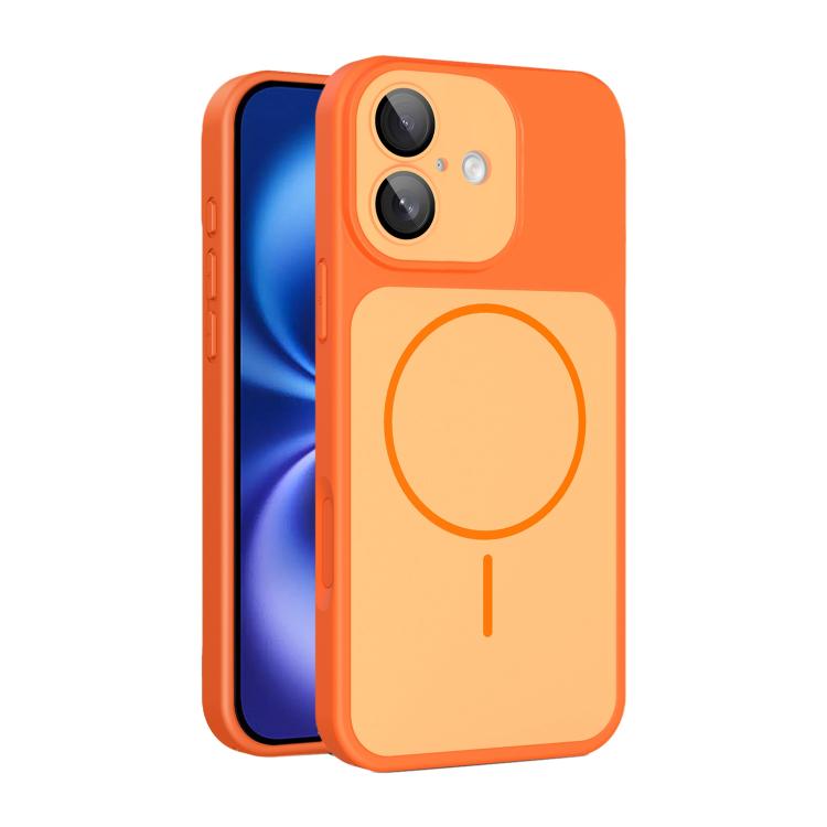 Custodia magnetica per telefono Shield con contrasto cromatico e protezione per l'obiettivo., For iPhone 16 Pro Max, For iPhone 16 Pro, For iPhone 16, For iPhone 15 Pro Max