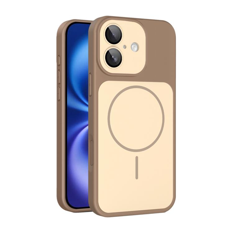 Custodia magnetica per telefono Shield con contrasto cromatico e protezione per l'obiettivo., For iPhone 16 Pro Max, For iPhone 16 Pro, For iPhone 16, For iPhone 15 Pro Max