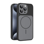 Custodia magnetica per telefono Shield con contrasto cromatico e protezione per l'obiettivo., For iPhone 16 Pro Max, For iPhone 16 Pro, For iPhone 16, For iPhone 15 Pro Max