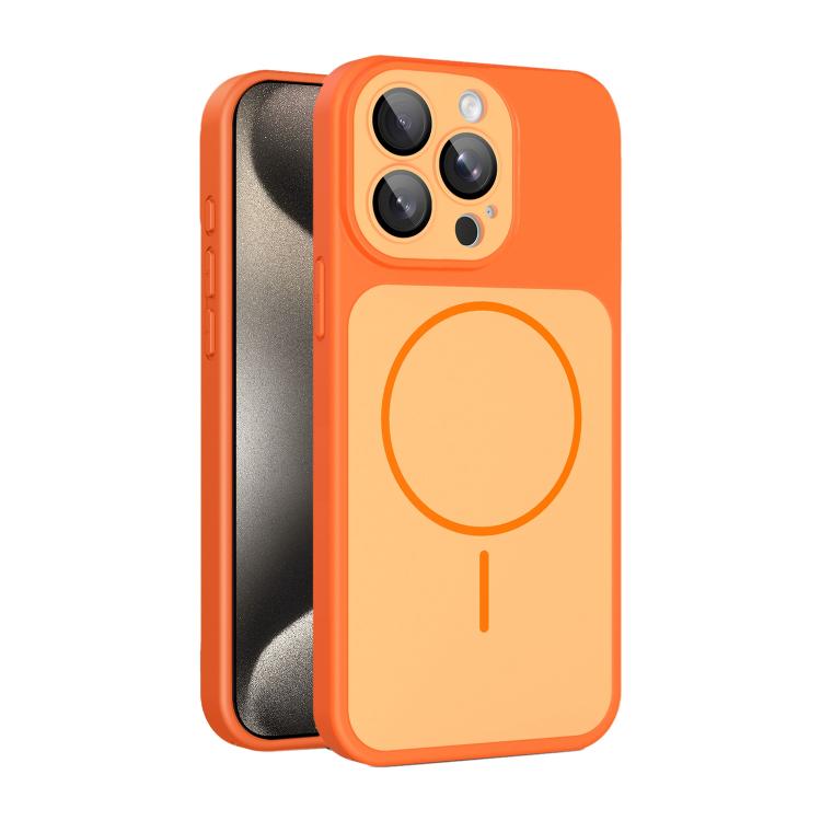 Custodia magnetica per telefono Shield con contrasto cromatico e protezione per l'obiettivo., For iPhone 15 Pro, For iPhone 15, For iPhone 14 / 13, For iPhone 14 Pro