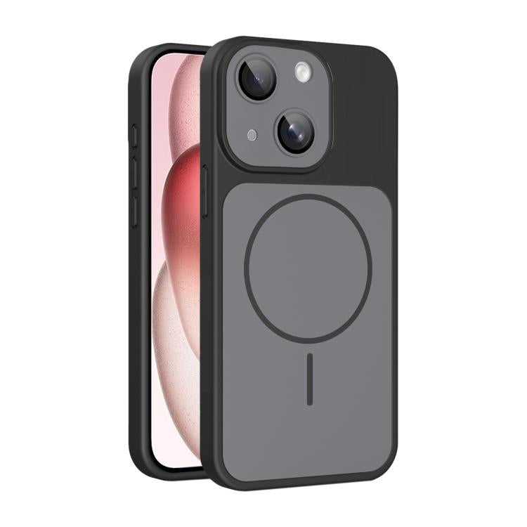 Custodia magnetica per telefono Shield con contrasto cromatico e protezione per l'obiettivo., For iPhone 15 Pro, For iPhone 15, For iPhone 14 / 13, For iPhone 14 Pro