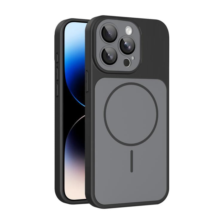 Custodia magnetica per telefono Shield con contrasto cromatico e protezione per l'obiettivo., For iPhone 14 Pro Max, For iPhone 13 Pro Max, For iPhone 13 Pro