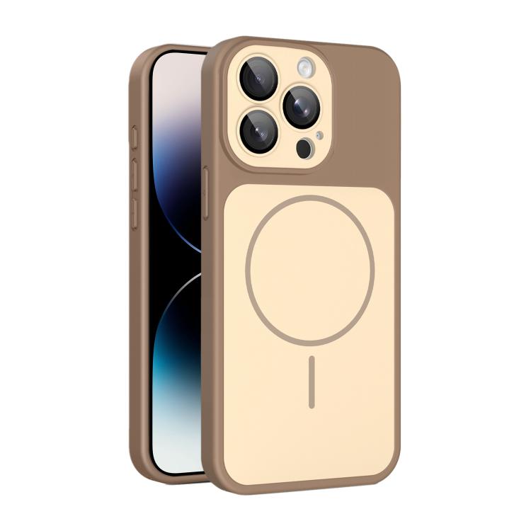 Custodia magnetica per telefono Shield con contrasto cromatico e protezione per l'obiettivo., For iPhone 15 Pro, For iPhone 15, For iPhone 14 / 13, For iPhone 14 Pro