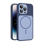 Custodia magnetica per telefono Shield con contrasto cromatico e protezione per l'obiettivo., For iPhone 15 Pro, For iPhone 15, For iPhone 14 / 13, For iPhone 14 Pro