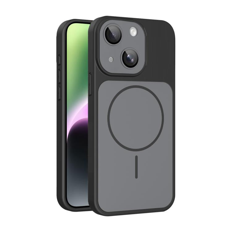 Custodia magnetica per telefono Shield con contrasto cromatico e protezione per l'obiettivo., For iPhone 15 Pro, For iPhone 15, For iPhone 14 / 13, For iPhone 14 Pro