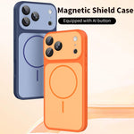 Custodia magnetica per telefono Shield con contrasto cromatico e protezione per l'obiettivo., For iPhone 17 Pro Max, For iPhone 17 Pro, For iPhone 17, For iPhone Air