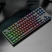Tastiera meccanica curva SHIPADOO K87 a 87 tasti con cavo USB