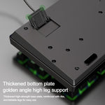 Tastiera meccanica curva SHIPADOO K87 a 87 tasti USB