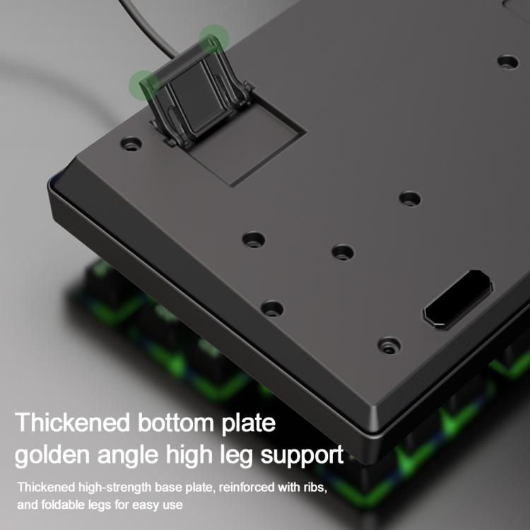 Tastiera meccanica curva SHIPADOO K87 a 87 tasti USB