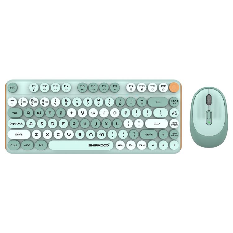 Set tastiera e mouse wireless SHIPADOO W688 2.4G + Bluetooth