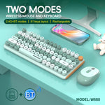 Set tastiera e mouse wireless SHIPADOO W688 2.4G + Bluetooth