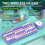 Set tastiera e mouse wireless SHIPADOO W688 2.4G + Bluetooth