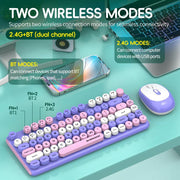 Set tastiera e mouse wireless SHIPADOO W688 2.4G + BT con risoluzione 1600 DPI