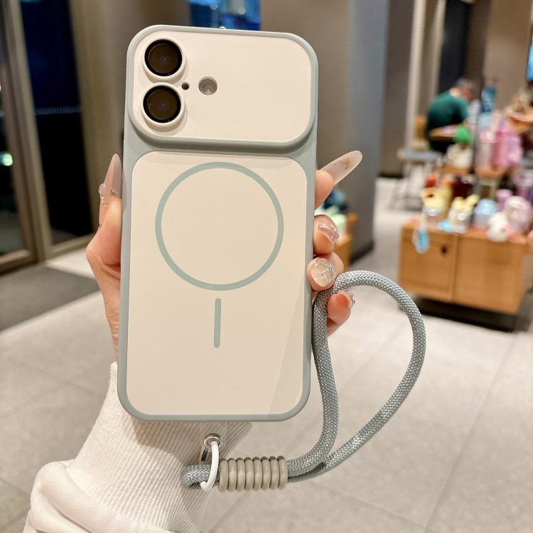 Custodia magnetica per telefono Shield con contrasto cromatico, protezione per l'obiettivo e cinturino da polso., For iPhone 17 Pro Max, For iPhone 17 Pro, For iPhone 17, For iPhone Air