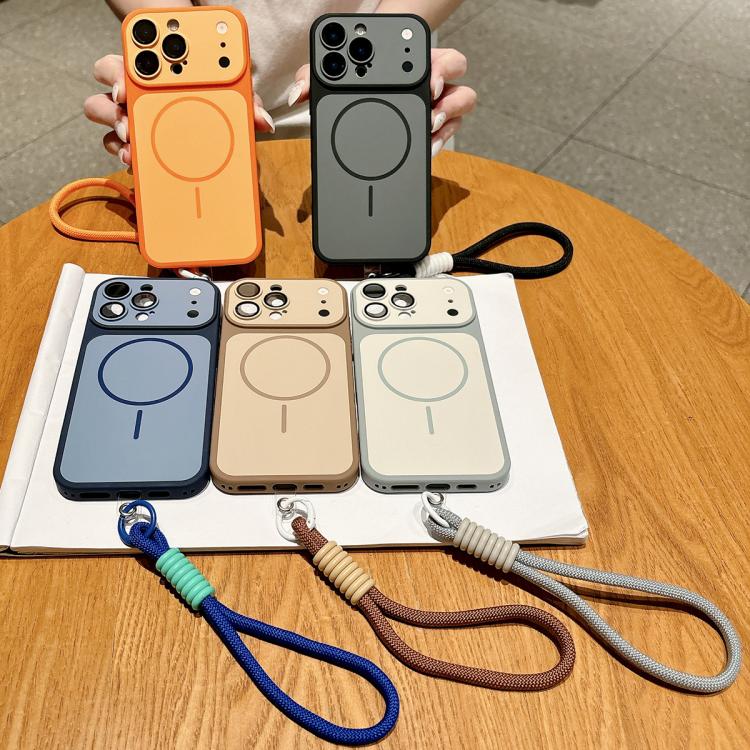Custodia magnetica per telefono Shield con contrasto cromatico, protezione per l'obiettivo e cinturino da polso., For iPhone 17 Pro Max, For iPhone 17 Pro, For iPhone 17, For iPhone Air