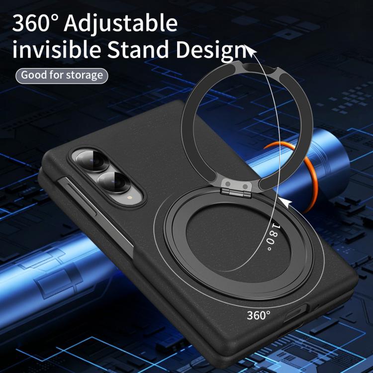 Custodia per telefono antiurto con supporto girevole Thunderbolt 360., For Galaxy Z Fold8 5G