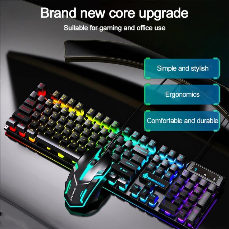 Tastiera USB cablata SHIPADOO K500 con retroilluminazione