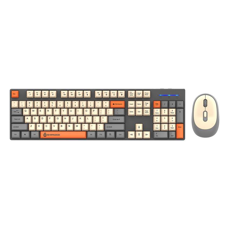 Set tastiera e mouse wireless SHIPADOO 2.4G 1600 DPI