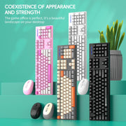 Set tastiera e mouse wireless SHIPADOO W1060 2.4G 1600 DPI