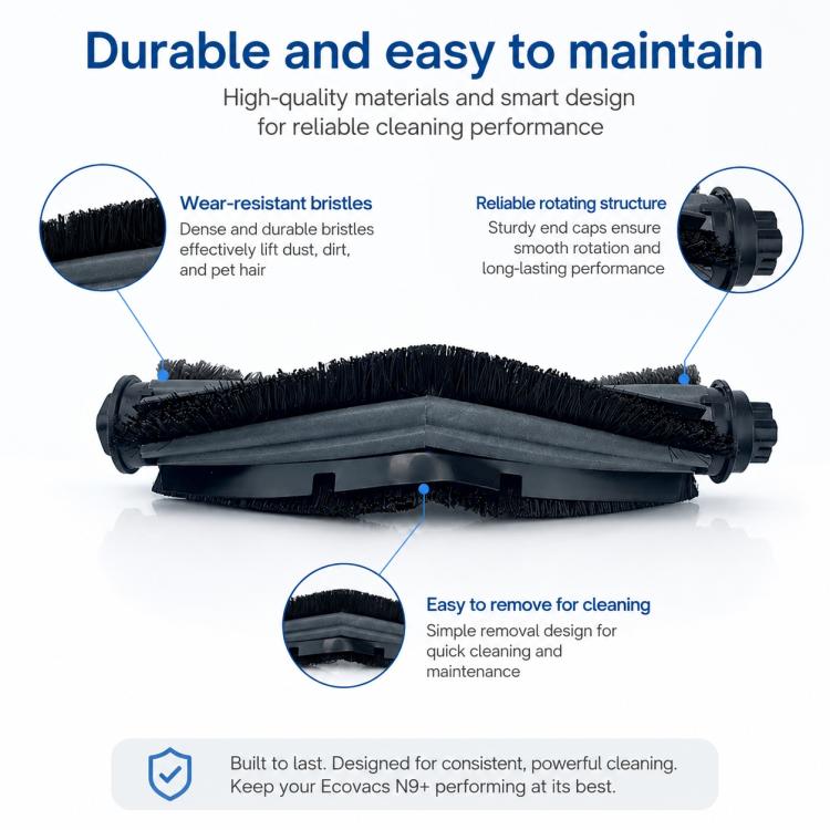 Accessori di ricambio per l'aspirapolvere robot Ecovacs DEEBOT N9+, Main Brush, Side Brush, Filter, Dust Box Without Filter, Mop Pad Module, Primary Filter, Main Brush Cover