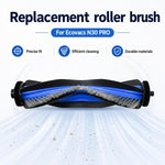 Accessori di ricambio per l'aspirapolvere robot Ecovacs DEEBOT N30 Pro., Main Brush, 2pcs Side Brush, Filter, Mop Pad, Blue Striped Mop Pad, Dust Bag, Activated Carbon Dust Bag