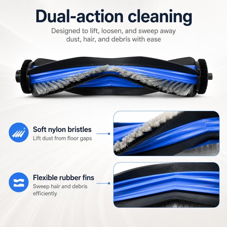 Accessori di ricambio per l'aspirapolvere robot Ecovacs DEEBOT N50 / T50S, Main Brush, Filter, Fine Mop Pad, Thick Striped Mop Pad, Dust Bag, Activated Carbon Dust Bag, Side Brush, Main Brush Cover, Dust Box