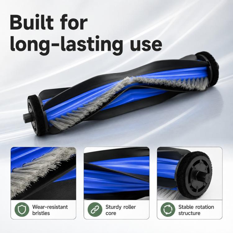Accessori di ricambio per l'aspirapolvere robot Ecovacs DEEBOT N50 / T50S, Main Brush, Filter, Fine Mop Pad, Thick Striped Mop Pad, Dust Bag, Activated Carbon Dust Bag, Side Brush, Main Brush Cover, Dust Box