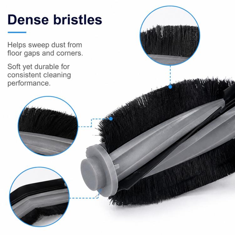 Accessori di ricambio per l'aspirapolvere robot Ecovacs DEEBOT T10 TURBO / T10 OMNI, Main Brush, White Filter+Sponge, Black Filter, Activated Carbon Filter, 2pcs White Side Brush, 2pcs Black Side Brush, Gray Mop Pad, Striped Mop Pad, Circular Mop Pad  ...