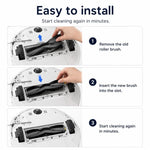 Accessori di ricambio per l'aspirapolvere robot Ecovacs DEEBOT T10 TURBO / T10 OMNI, Main Brush, White Filter+Sponge, Black Filter, Activated Carbon Filter, 2pcs White Side Brush, 2pcs Black Side Brush, Gray Mop Pad, Striped Mop Pad, Circular Mop Pad  ...