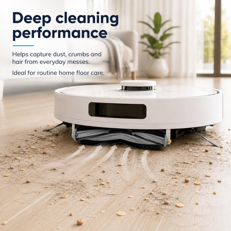 Accessori di ricambio per l'aspirapolvere robot Ecovacs DEEBOT T10 TURBO / T10 OMNI, Main Brush, White Filter+Sponge, Black Filter, Activated Carbon Filter, 2pcs White Side Brush, 2pcs Black Side Brush, Gray Mop Pad, Striped Mop Pad, Circular Mop Pad  ...