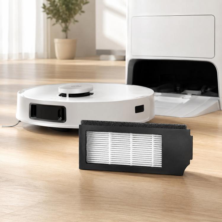 Accessori di ricambio per l'aspirapolvere robot Ecovacs DEEBOT T10 TURBO / T10 OMNI, Main Brush, White Filter+Sponge, Black Filter, Activated Carbon Filter, 2pcs White Side Brush, 2pcs Black Side Brush, Gray Mop Pad, Striped Mop Pad, Circular Mop Pad  ...