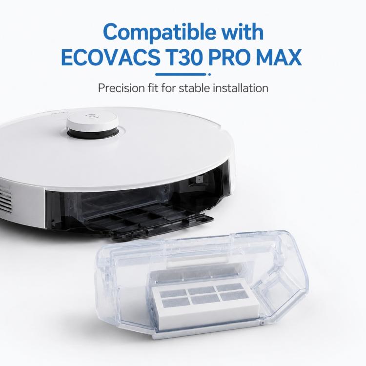 Accessori di ricambio per l'aspirapolvere robot Ecovacs DEEBOT T30 / T30 Pro / T30 Max, Dust Box, Main Brush Cover, Mop Pad Holder