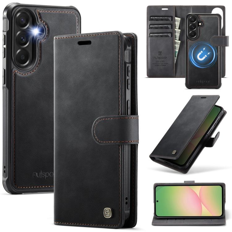 Custodia magnetica per telefono AutSpace A05 2 in 1 con texture effetto vitello retrò e MagSafe., For Galaxy A57 5G