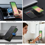 Custodia magnetica per telefono AutSpace A05 2 in 1 con texture effetto vitello retrò e MagSafe., For Galaxy A57 5G
