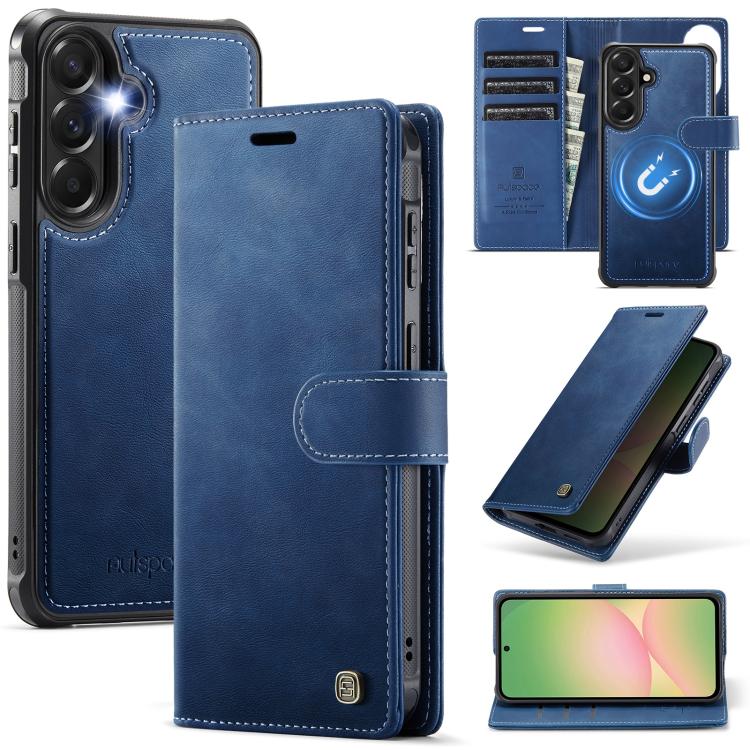 Custodia magnetica per telefono AutSpace A05 2 in 1 con texture effetto vitello retrò e MagSafe., For Galaxy A57 5G