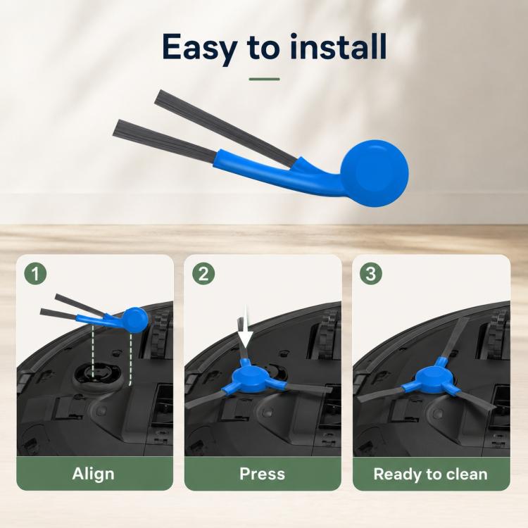 Accessori di ricambio per l'aspirapolvere robot Ecovacs DEEBOT T80 / X8 Pro OMNI, Side Brush, Roller Mop, Striped Roller Mop, Blue Striped Roller Mop, Activated Carbon Filter, Filter