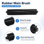 Accessori di ricambio per l'aspirapolvere robot Ecovacs DEEBOT X2 / X2 Pro, Rubber Roller Brush, Activated Carbon Filter, White Main Brush Cover, Black Main Brush Cover, White Main Rubber Brush Cover, Black Main Rubber Brush Cover, Black Mop Pad Holder...