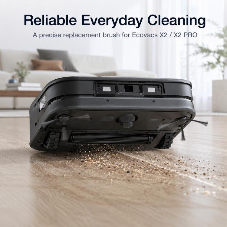 Accessori di ricambio per l'aspirapolvere robot Ecovacs DEEBOT X2 / X2 Pro, Rubber Roller Brush, Activated Carbon Filter, White Main Brush Cover, Black Main Brush Cover, White Main Rubber Brush Cover, Black Main Rubber Brush Cover, Black Mop Pad Holder...