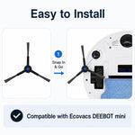Accessori di ricambio per l'aspirapolvere robot Ecovacs DEEBOT mini, Side Brush, Mop Pad, Activated Carbon Dust Bag, Main Brush, Filter