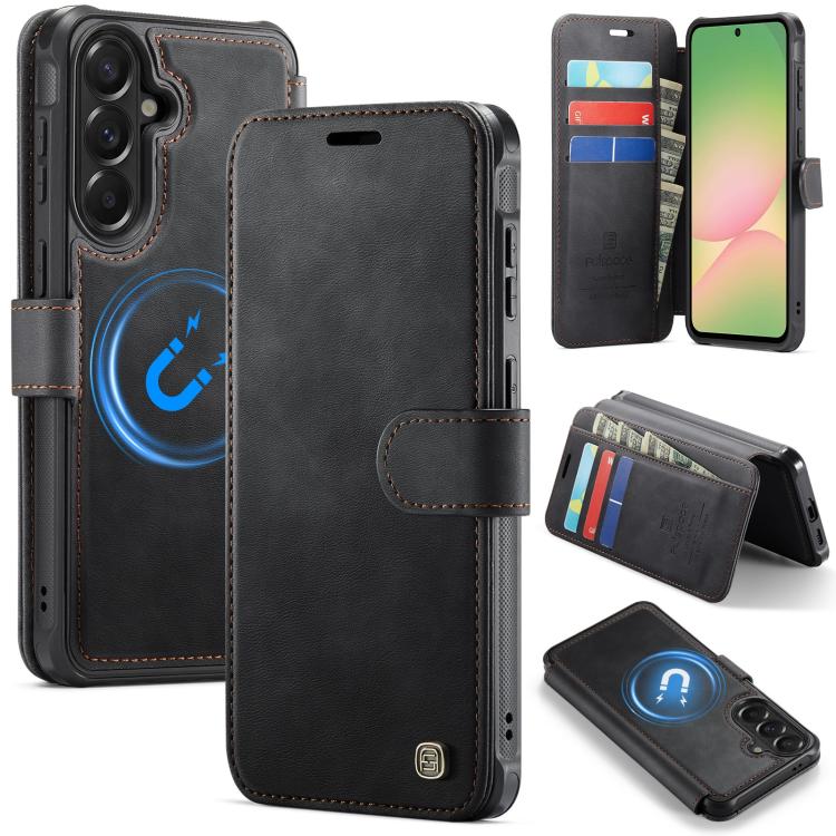 Custodia per telefono AutSpace A15 con chiusura magnetica retrò in ecopelle., For Galaxy A57 5G, For Galaxy A37 5G