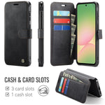 Custodia per telefono AutSpace A15 con chiusura magnetica retrò in ecopelle., For Galaxy A57 5G, For Galaxy A37 5G