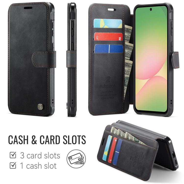 Custodia per telefono AutSpace A15 con chiusura magnetica retrò in ecopelle., For Galaxy A57 5G, For Galaxy A37 5G